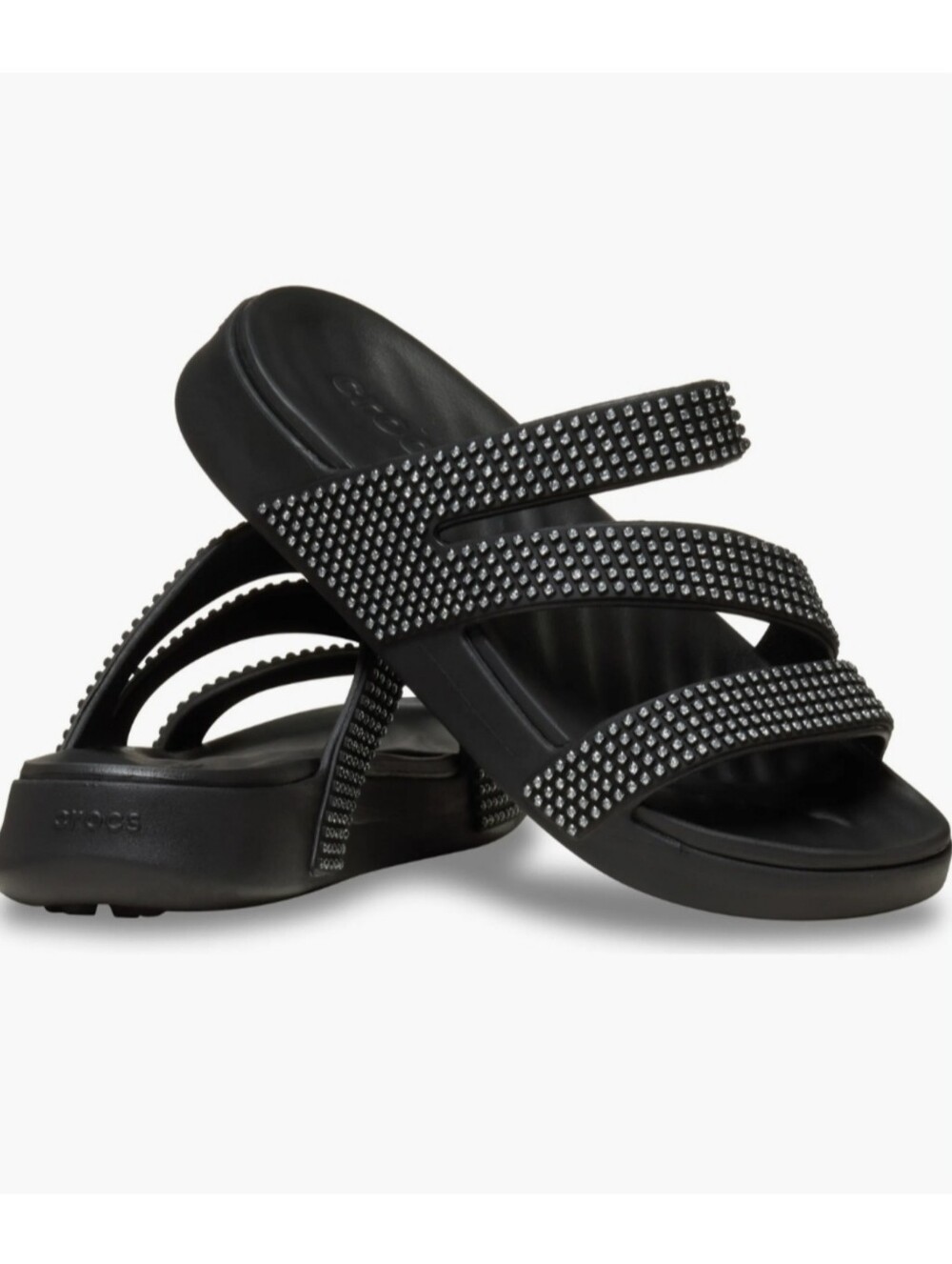 Crocs Getaway Gems Strappy Slide Sandals